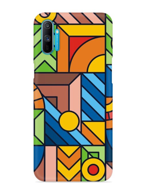 Colorful Geometric Snap Case for Realme C3