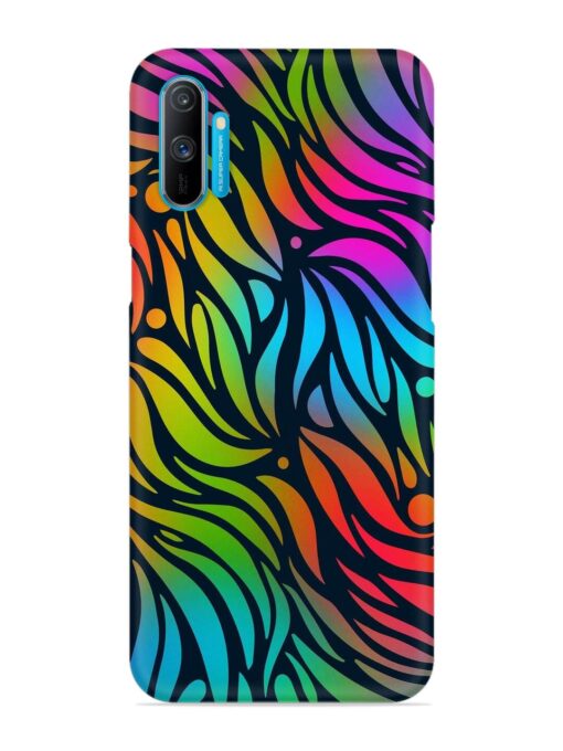 Abstract Leaf Design Snap Case for Realme C3 Zapvi