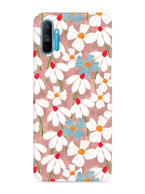 Abstract Petal Flowers Snap Case for Realme C3 Zapvi