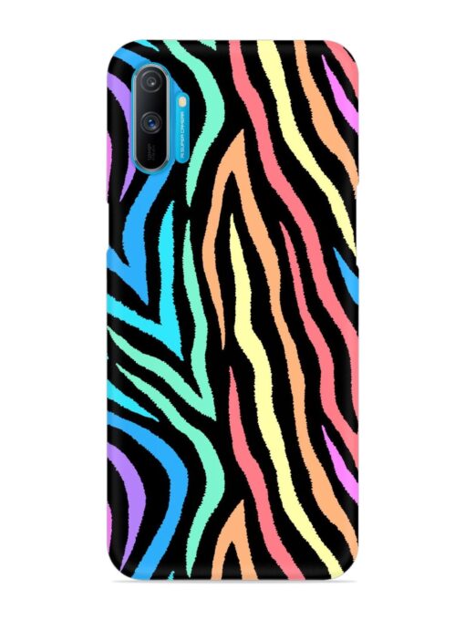 Colorful Abstract Zebra Snap Case for Realme C3