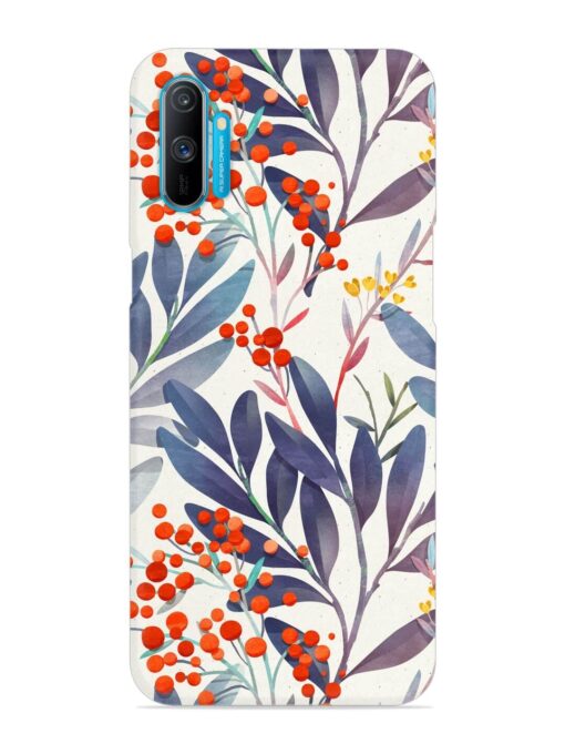 Seamless Floral Pattern Snap Case for Realme C3 Zapvi