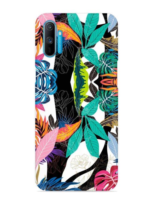 Floral Pattern Bright Snap Case for Realme C3