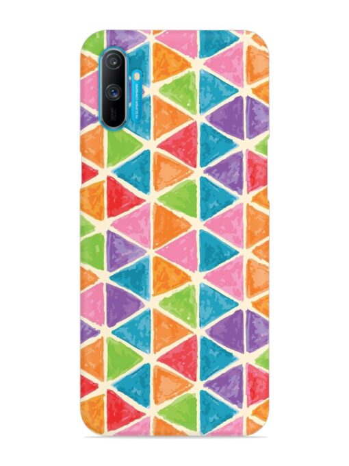 Seamless Colorful Isometric Snap Case for Realme C3 Zapvi