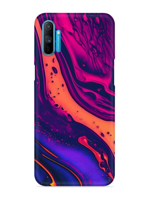 Fluid Blue Pink Art Snap Case for Realme C3