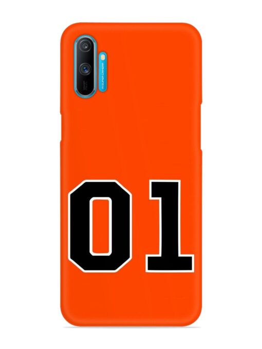 01 Number Snap Case for Realme C3 Zapvi