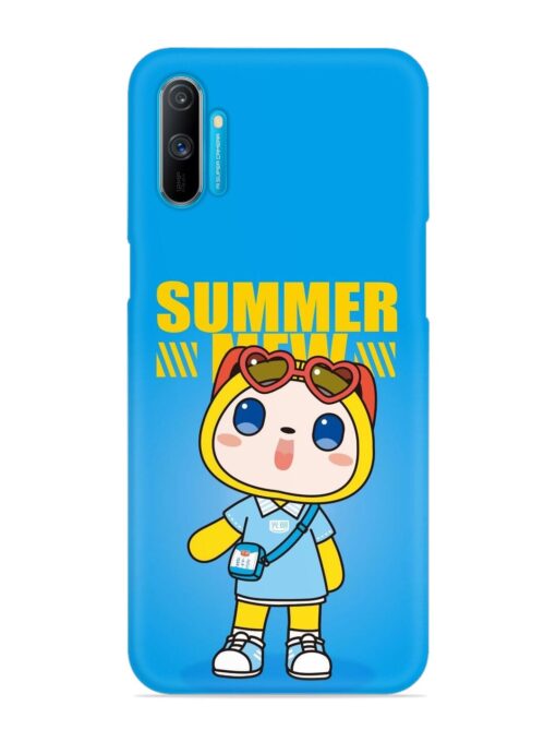 Summer Mew Cartoon Snap Case for Realme C3 Zapvi