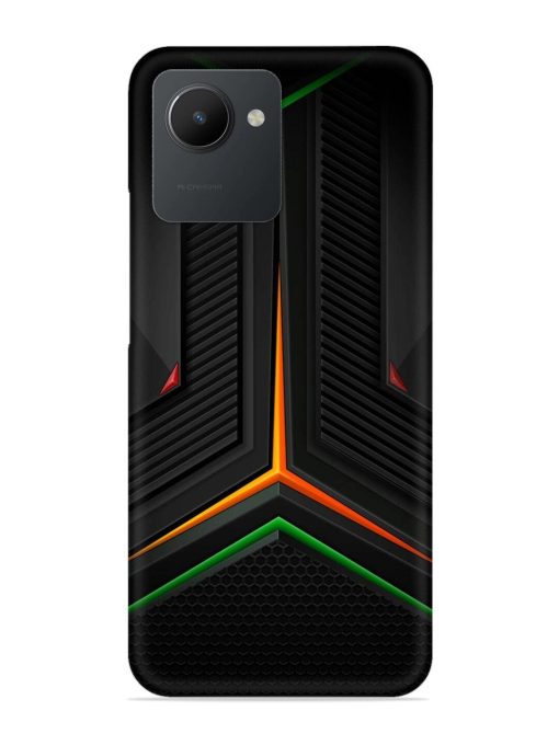 Orange Triangle Light Snap Case for Realme C30 Zapvi