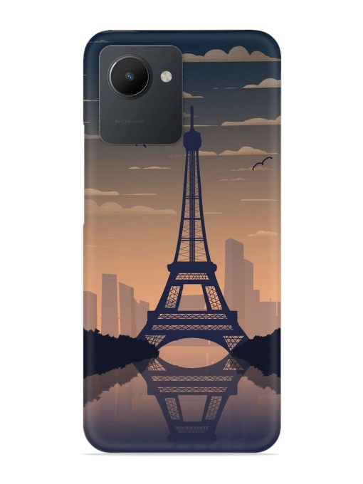 France Paris Eiffel Tower Gradient Snap Case for Realme C30 Zapvi