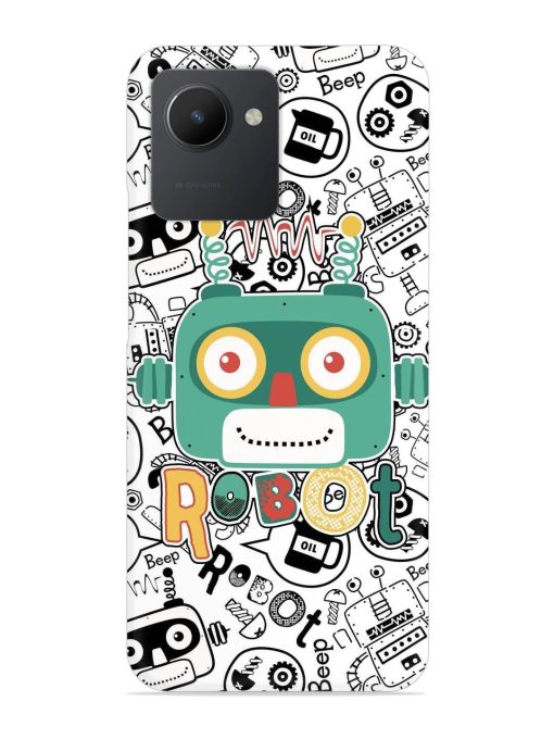 Robot Modern Seamless Pattern Snap Case for Realme C30