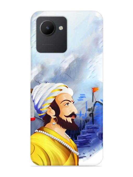 Shivaji Maharaj Color Paint Art Snap Case for Realme C30 Zapvi