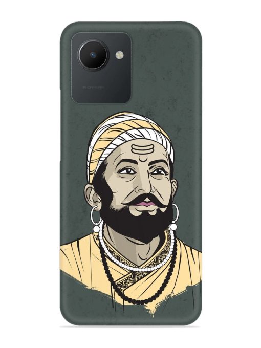 Shivaji Maharaj Vector Art Snap Case for Realme C30 Zapvi