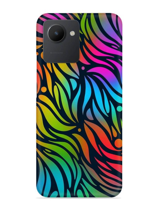 Abstract Leaf Design Snap Case for Realme C30