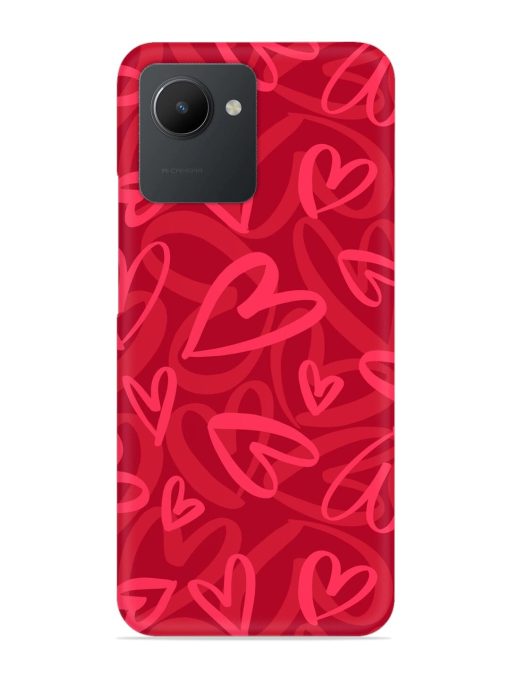 Seamless Romantic Pattern Snap Case for Realme C30