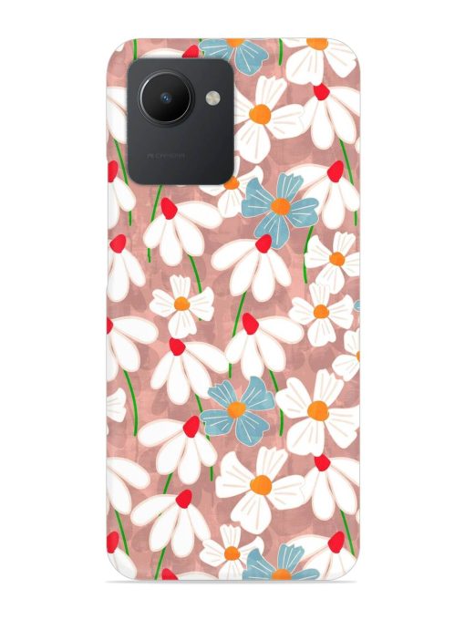 Abstract Petal Flowers Snap Case for Realme C30 Zapvi