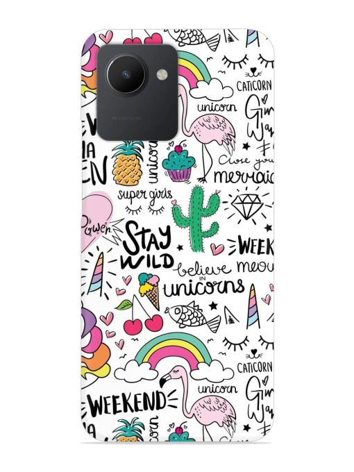 Unicorn Ice Cream Snap Case for Realme C30