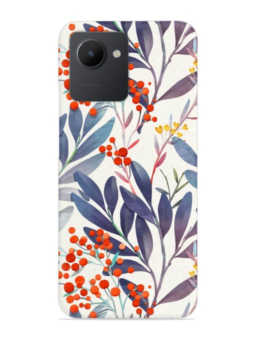 Seamless Floral Pattern Snap Case for Realme C30