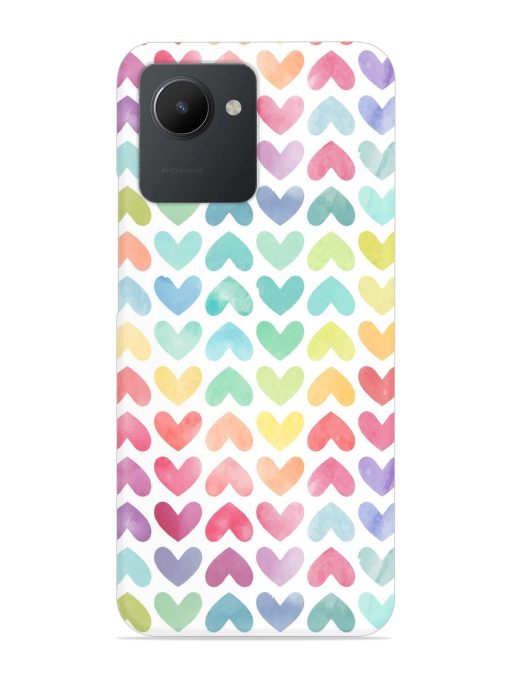 Seamless Colorful Watercolor Snap Case for Realme C30