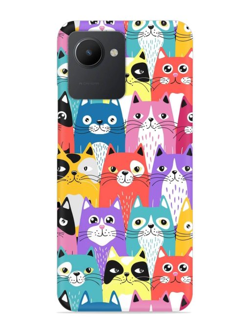 Funny Cartoon Cats Snap Case for Realme C30