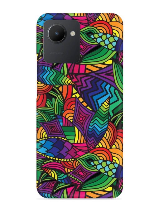 Abstract Multicolor Seamless Snap Case for Realme C30