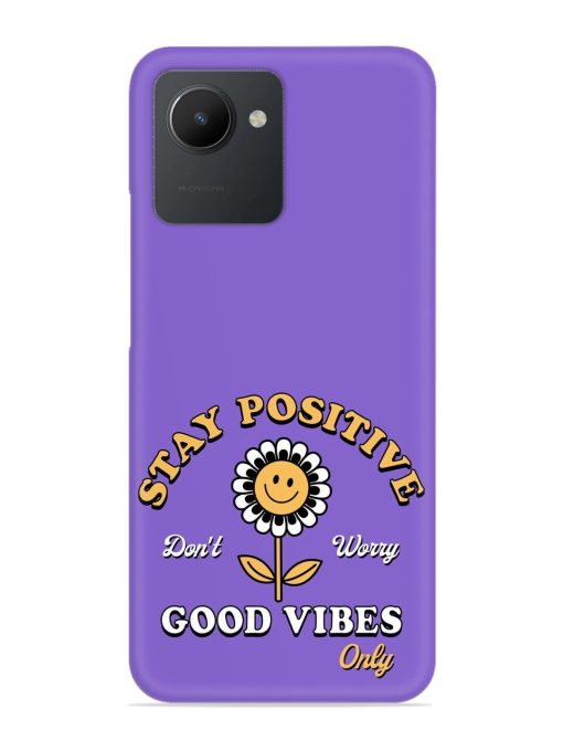 Retro Positive Flower Snap Case for Realme C30