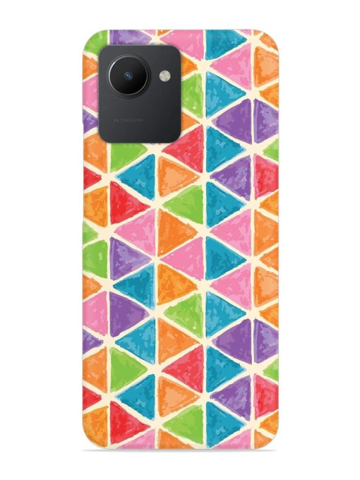 Seamless Colorful Isometric Snap Case for Realme C30 Zapvi