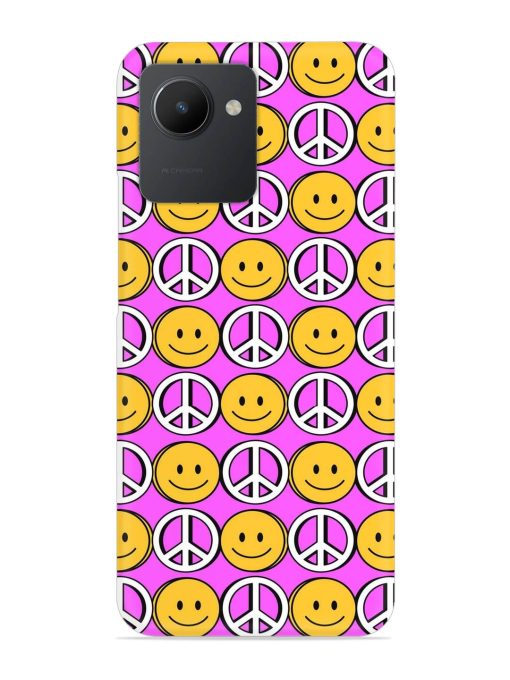 Smiley Face Peace Snap Case for Realme C30 Zapvi