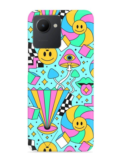 Trippy Rainbow 60S Snap Case for Realme C30