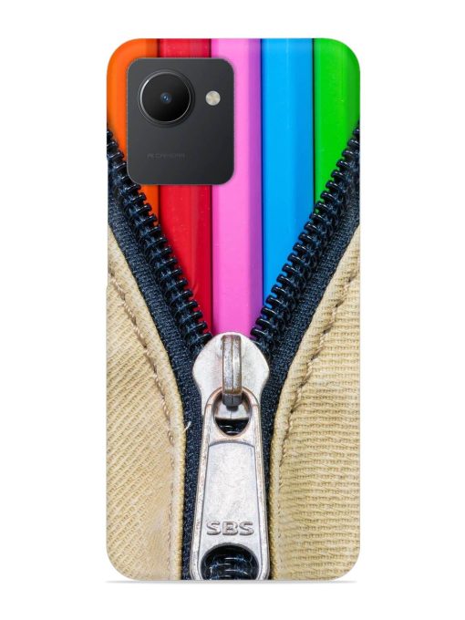 Zip In Color Snap Case for Realme C30 Zapvi