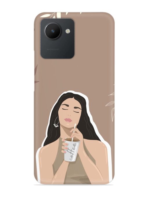 Girl With Coffee Snap Case for Realme C30