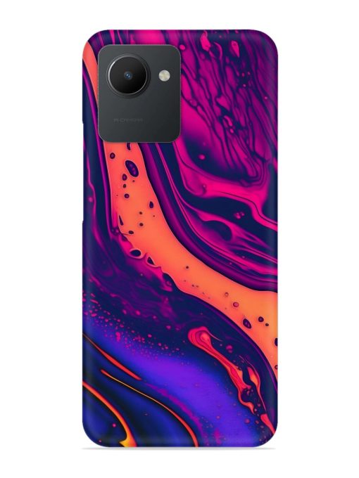 Fluid Blue Pink Art Snap Case for Realme C30