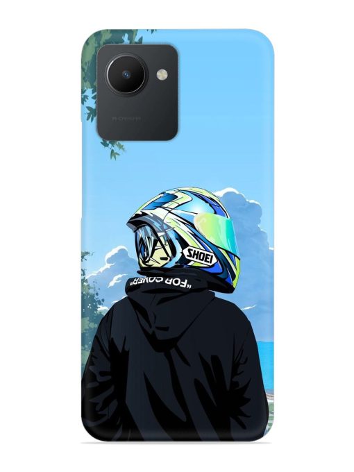 Rider With Helmet Snap Case for Realme C30