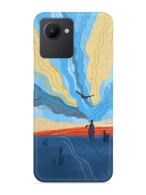 Minimal Abstract Landscape Snap Case for Realme C30