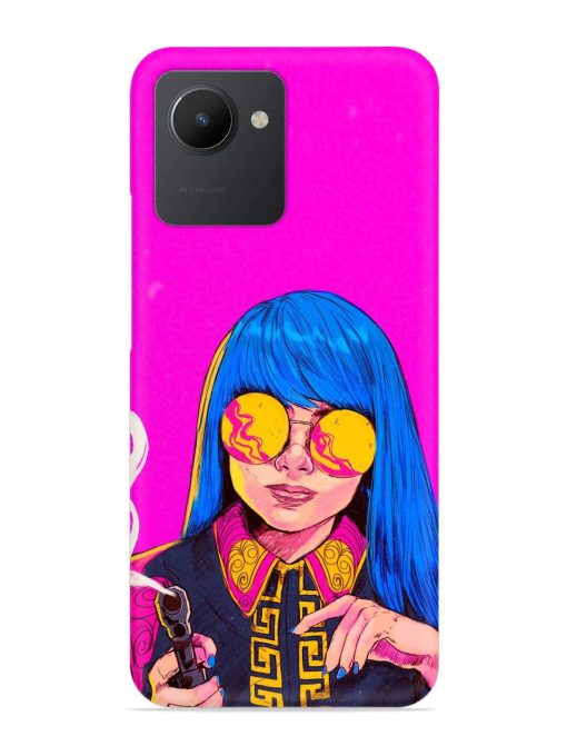 Aesthetic Anime Girl Snap Case for Realme C30 Zapvi