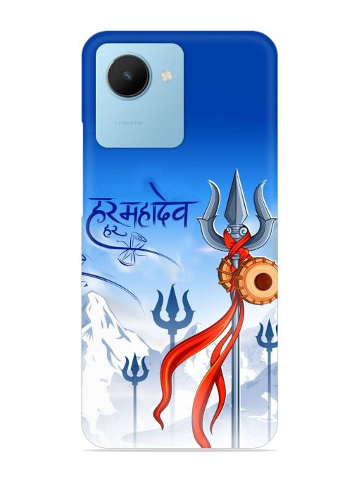 Har Har Mahadev Trishul Snap Case for Realme C30S