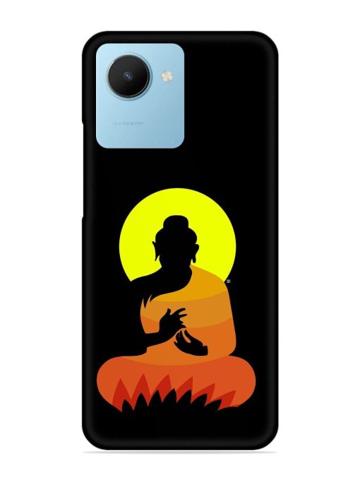 Buddha Art Black Snap Case for Realme C30S Zapvi