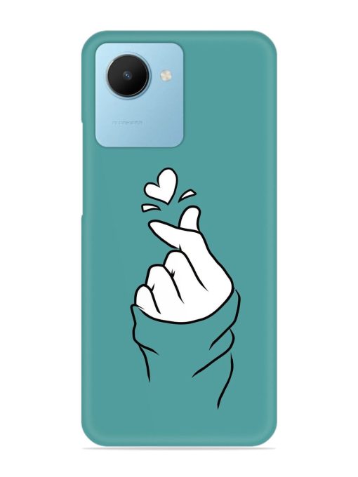 Korean Heart Sign Art Snap Case for Realme C30S