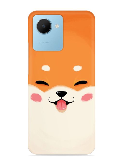 Cute Dog Face Vector Snap Case for Realme C30S