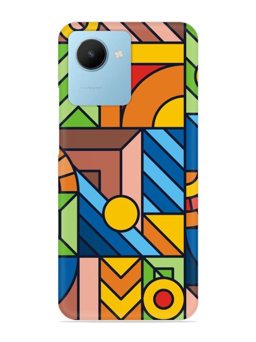 Colorful Geometric Snap Case for Realme C30S