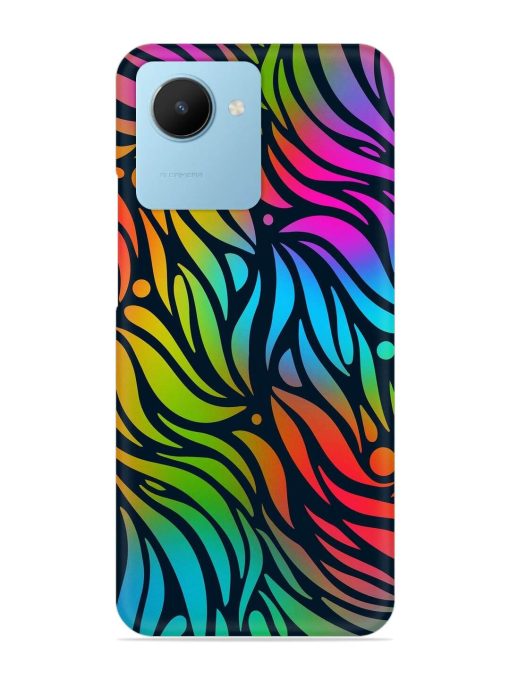 Abstract Leaf Design Snap Case for Realme C30S