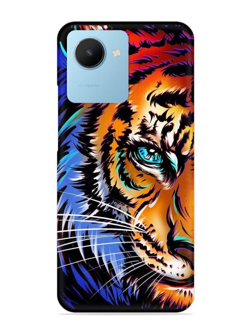 Colorful Lion Art Snap Case for Realme C30S Zapvi