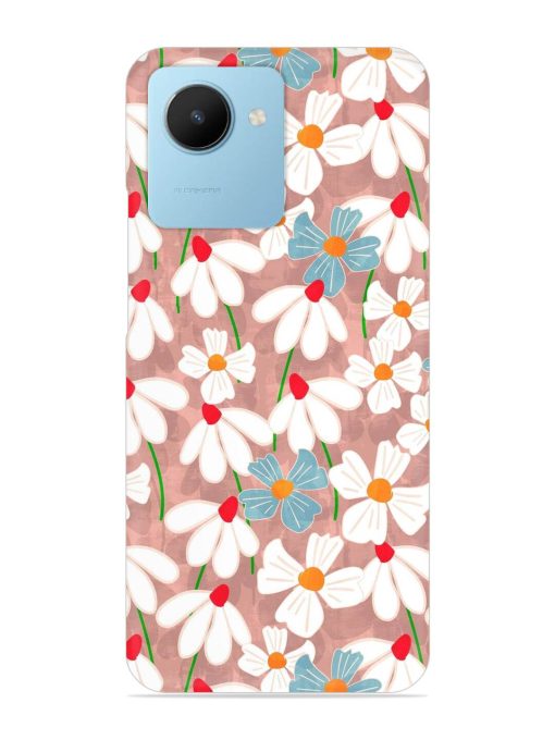 Abstract Petal Flowers Snap Case for Realme C30S