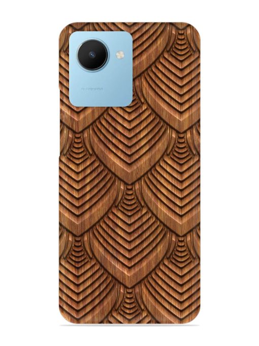 Carved Pattern On Snap Case for Realme C30S