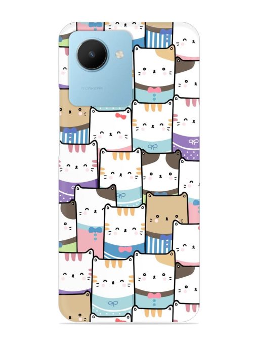 Cute Adorable Cat Snap Case for Realme C30S