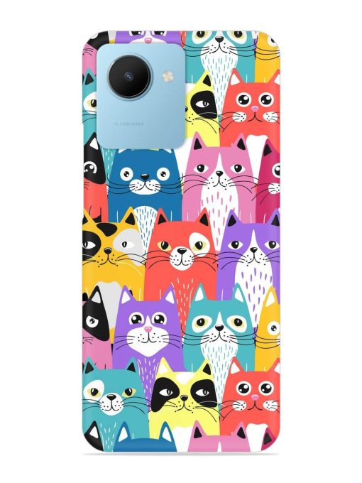 Funny Cartoon Cats Snap Case for Realme C30S