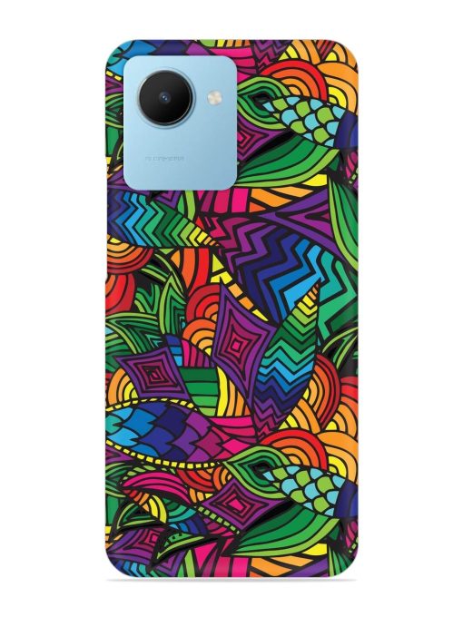 Abstract Multicolor Seamless Snap Case for Realme C30S