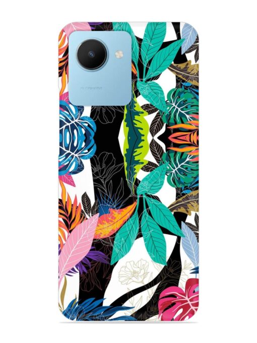 Floral Pattern Bright Snap Case for Realme C30S