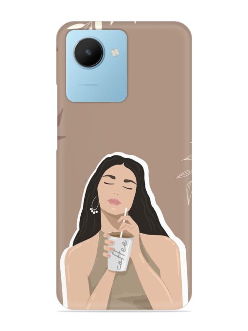 Girl With Coffee Snap Case for Realme C30S