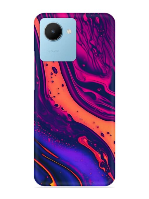 Fluid Blue Pink Art Snap Case for Realme C30S