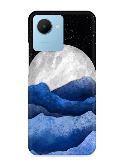 Full Moon Mountain Vector Snap Case for Realme C30S