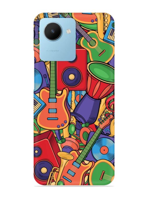 Colorful Music Art Snap Case for Realme C30S